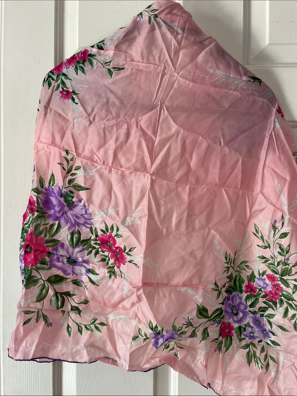 VTG SILK BLEND HANDROLLED SCARF